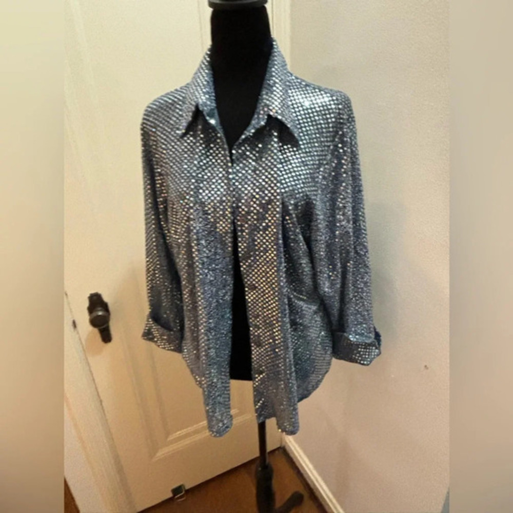 Venezia embellished button down size 14/16